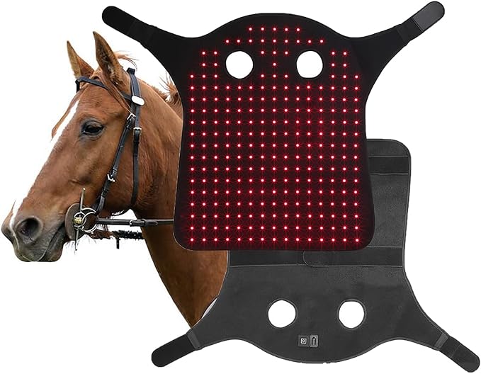 Portable Red Light Therapy Belt for Horses - 660Nm &amp 850Nm Infrared Therapy Pad for Neck Relaxation &amp Recovery Effective LED Treatment Equipment