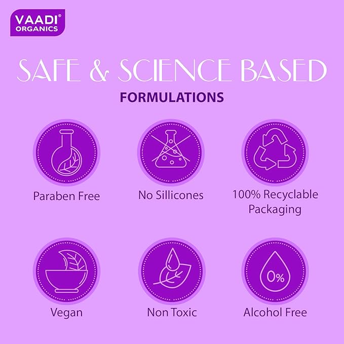 Vaadi Herbals Shower Gel - Sulfate-Free - Herbal Body Wash Both For Men And Women - 300 Ml (10.14 Fl Oz) - (Heavenly Lavender &amp Rosemary) (2 Bottles)