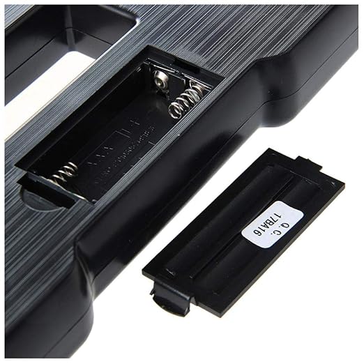 Weighing Scale Compact Electronic Bathroom Scale Accurate Weight Weighing Scale Max 150Kg Black