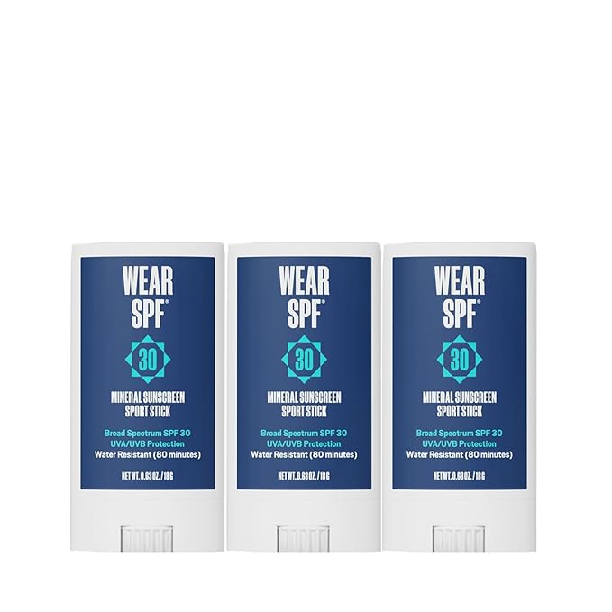 Mineral Sunscreen Sport Stick – Water-Resistant Easy-Swipe SPF 30 0.63 oz