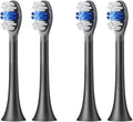Replacement Toothbrush Heads Compatible with SOOCAS X3S/X3U/X3pro/D2/D3S/D5 Sonic Electric Tooth Brush Head Nozzle Jets(4 Clean Black)