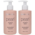 PURE CODE Aloe Vera-Based Pearl Intimate Wash - Gentle &amp Hydrating Intimate Cleanser for Skin Protection - Unscented Natural Feminine Wash Suitable for All Skin Types - 225ml (Pack of 2)
