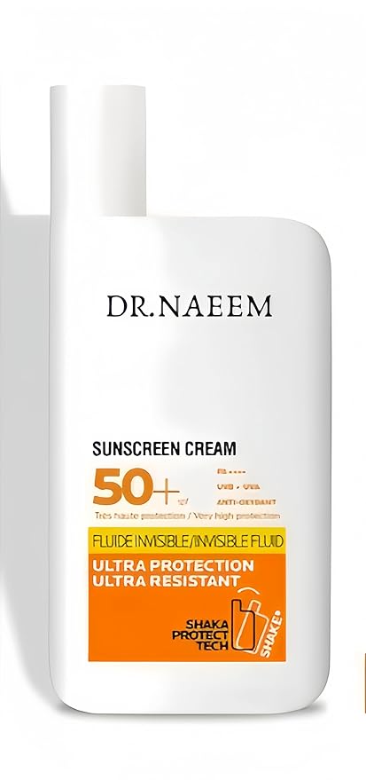 Organic Brightening Sunscreen SPF 50+ PA+++ | Mineral &amp Physical UV Protection with Zinc Oxide &amp Titanium Dioxide | Matte Finish Non-Greasy 50ml