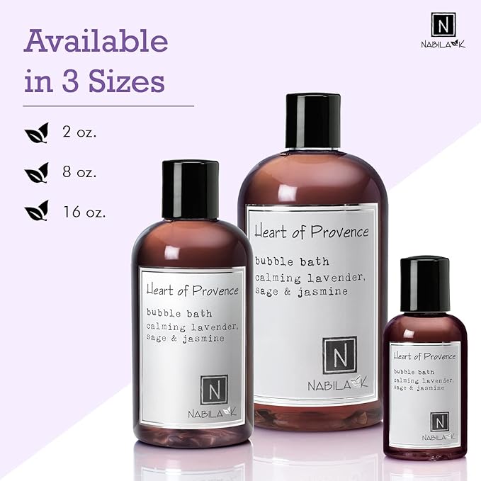 Nabila K Forest Experience &amp Heart of Provence Bubble Bath Bundle 8 oz