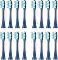 16pcs Replacement Brush HeadsCompatible for X/Pro/ Z1/ SE F1 One PW01/03/05/07/09 P5 Toothbrush(16 Blue)