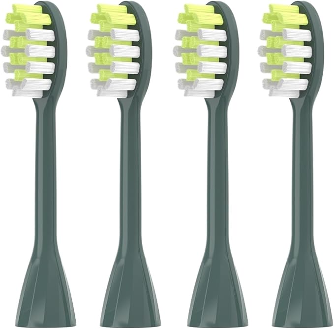 4/10pcs Toothbrush Replacement Heads Compatible with HY1200/06 BD1003/AZ(4pcs Sage Green)