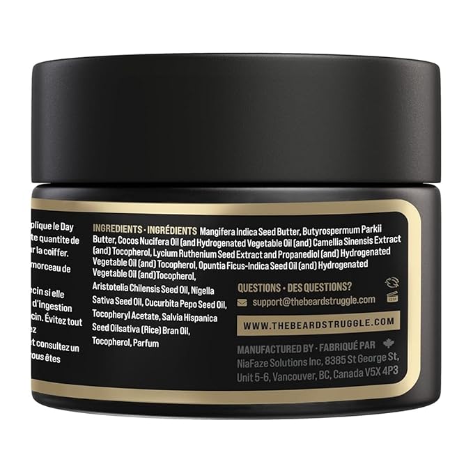 Gentlemen's Beard &amp Mustache Wax for Men by Beard Struggle - Viking Beard Wax Helps to Tame Style &amp Groom - Gold Collection - Valhalla's Gates - Moustache Wax 50g / 1.76 US. oz.