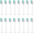 15/20Pcs Replacement Brush Heads Compatible for Philips Sonicare HX3/HX6/HX9 Series Electric Toothbrush HX6064(16Pcs White)