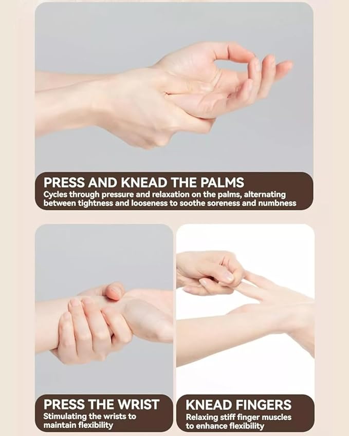 Electric Hand Massager Independent Finger Airbag Cordless Hand Massager for Arthritis and Carpal Tunnel Relief