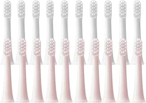 10PCS Compatible for T100 Replacement Brush Heads Electric Toothbrush Vacuum Soft Bristle Suitable Nozzles(10Pink)