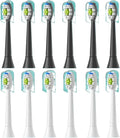 12-16pcs Replacement Toothbrush HeadsCompatible for with Soft Electric Brush Head 4100 6500 6100 7500 5(6White 6Black)