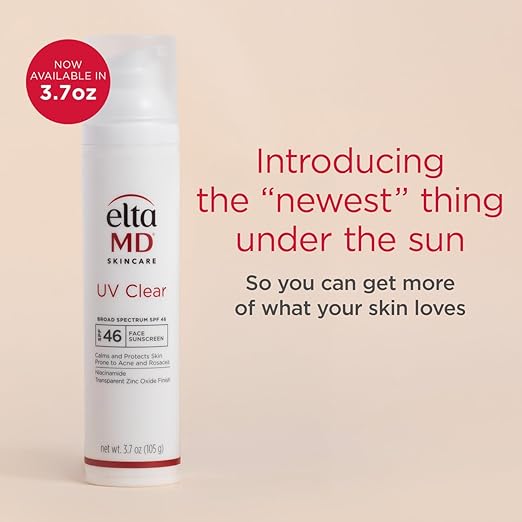 EltaMD UV Clear Tinted Face Sunscreen SPF 46 Oil Free Sunscreen for Sensitive Skin with Zinc Oxide Dermatologist Recommended