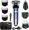 Head Shavers for Bald Men 4 in 1 Electric Shaver Hair Clippers Men's Rotary Shavers Rechargeable Razors Beard Nose Hair Trimmer Shaving Grooming Sets