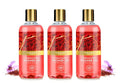Vaadi Herbals Shower Gel - Sulfate-Free - Herbal Body Wash Both For Men And Women - 300 Ml (10.14 Fl Oz) - (Luxurious Saffron) (3 Bottles)
