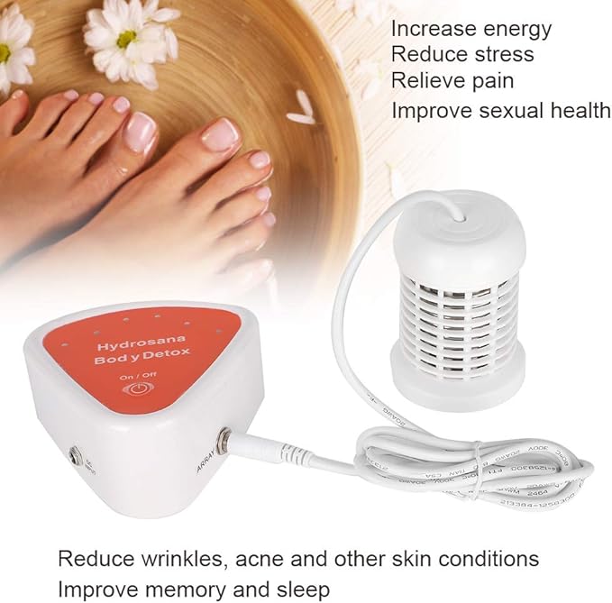 YUYTE Portable Ionic Foot Bath SPA - Detox Foot Soaker Massager for Improves Circulation Soothe Tired Muscles