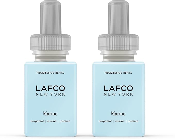 LAFCO New York Pura Smart Device Refill Marine - Pack of 2 - Vial Delivers Up to 2 Weeks of Fragrance Life - Made in the USA