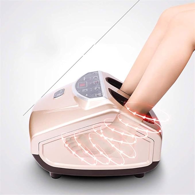 Foot MassagerFoot Massager Machine w/HeatFoot Massager w/Deep Kneading Rolling Air Compression Built-in Heat FunctionAdjustable Intensityfor Muscle Relax