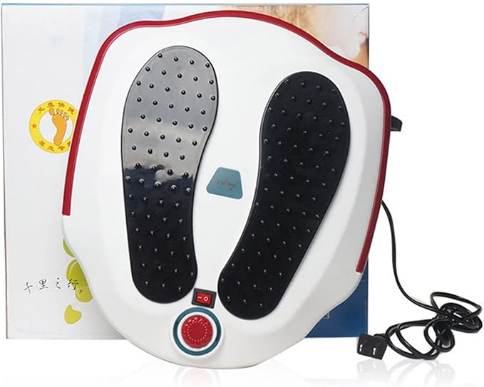 Electric Foot Massager Machine Circulation Vibration Blood Booster Electromagnetic Deep Kneading Massaging Nodes for Relieve Fatigue Sore