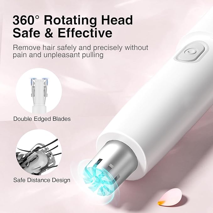 TOUCHBeauty 2024 Upgraded All-in-One Facial Hair Trimmer for Women TB1458 (Battery)+TB 2158（Rechargeable）