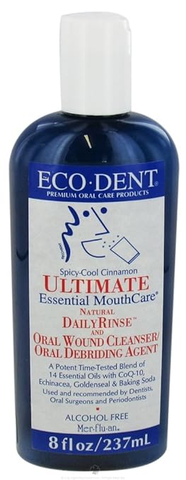 Eco-Dent Ultimate Daily Mouth Rinse Cool Cinnamon - 8 Oz Pack of 3