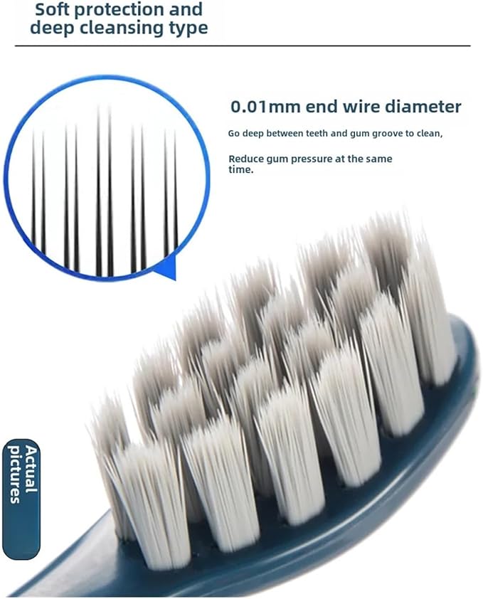 16Pcs Replacement Brush Heads Compatible for FLYCO FT7105/FT7106/FT7108/FT7205 Toothbrush Head Vacuum Packaging(White B)