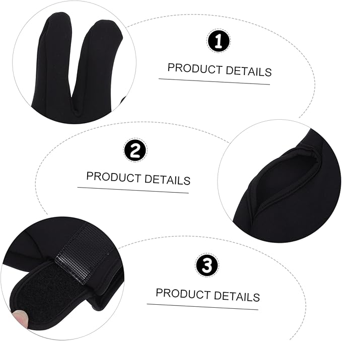 4pcs Heat Resistant Mitts Utility Gloves for Men Women Heat Hair Styling Curling Iron Mitts Finger Protectors for Hair Salon Home Use