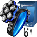 Head Shavers for Bald Men - Magnetic 7D Detachable Head Shaver 100% Waterproof Wet Dry Rechargeable Cordless Electric Razor Rotary Shavers with LED Display Fast Charging