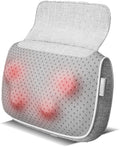 Massager Back and Neck Massage Pillow Deep Tissue Kneading Massages for Back Shoulders Calf Massager for Chair Office and Home Gray
