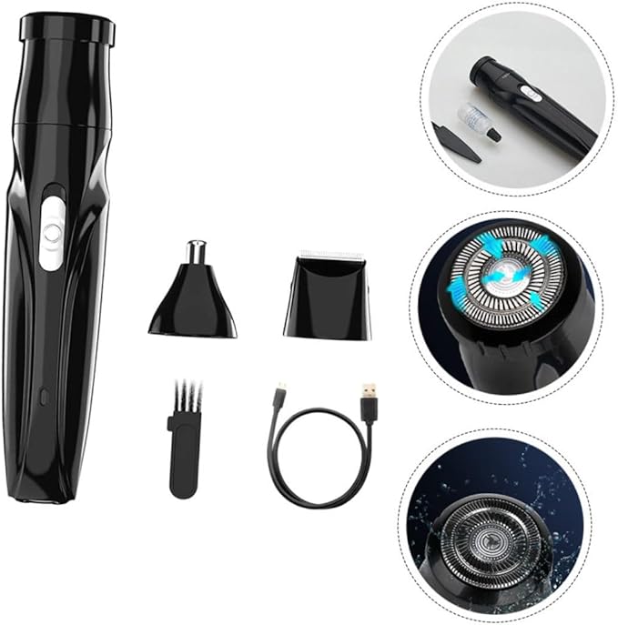 Beaupretty 2sets Electric Nose Hair Trimmer Rounded Blades Easy to and Women Personal Grooming Multi-Functional Hair Cutter Low Noise