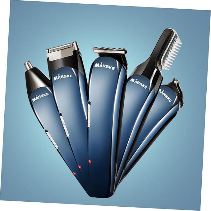 PartyKindom Nose Hair Trimmer Rechargeable Electric Beard Cutter Men's Hair Removal Machine Stainless Steel Head Beard and Mustache Trimmer