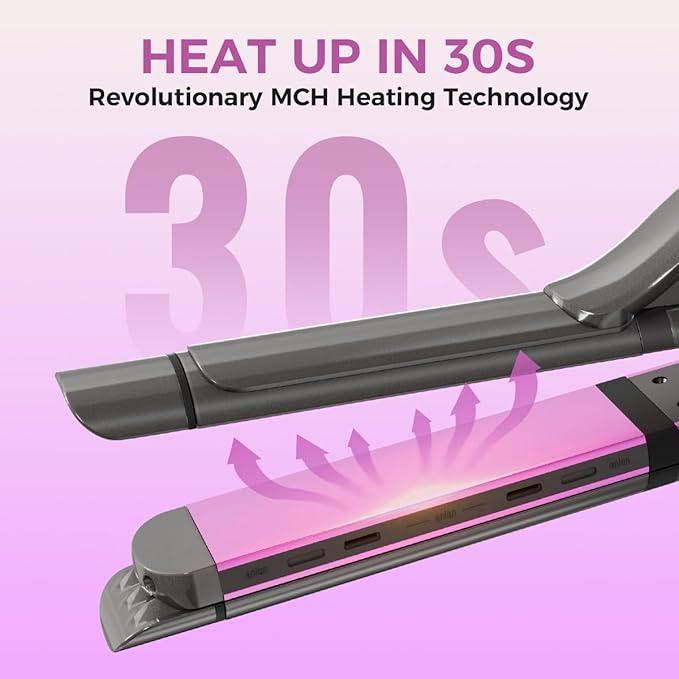 3 in 1 Hair Straightener Curling Iron Flat Iron &amp Hair Crimper Tool – Ceramic Plates Dual VoltagePRITECH Professional Hair Tool Fast Heating Hair Styling Tool for Women Salon or Travel Use