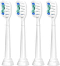 Compatible for Philips Sonicare Toothbrush Heads 4/8/12/20 PCS Replacement Bristle Heads(White-4 Pcs)