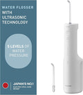 Panasonic Oral Irrigator Cordless Water Flosser with Ultrasonic Cleaning Dishwasher Safe Tank EW-DJ66-W