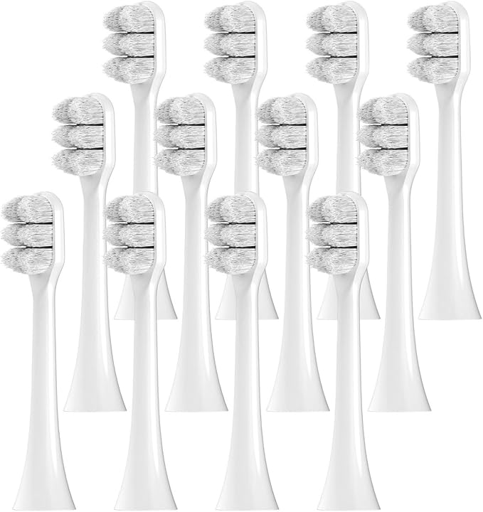 Soft Replacement Toothbrush Brush Heads Compatible with Philips Sonicare Electric Compatible for Sensitive Teeth Gums Care(12 Pcs)