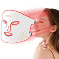 LED Light Therapy Mask Portable LED Light Therapy Mask Device White