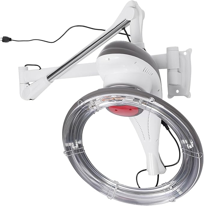 Wall Mounted Hair DryerOrbiting Rotating Hair Treatment MachineSalon Hair Perming Machine with Flexible ArmsTimable Design