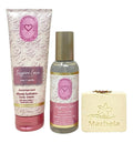 Bath &amp Body Works Aromatherapy Inspire Love Rose + Vanilla Essential Oil Perfume Mist and Ultimate Hydration Body Cream with a Creamy Rose Bar Soap
