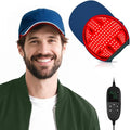 Red Light Cap Red Light Hat for Head 630nm 850nm 940nm Infrared Light Cap Adjustable Size and Pulse Mode