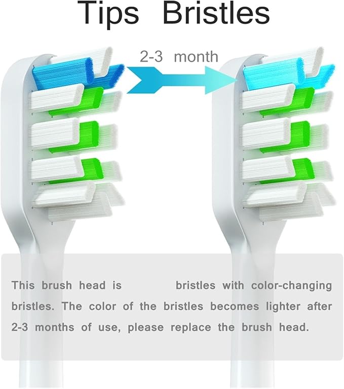 12pcs Replacement Toothbrush Heads Compatible for SOOCAS X3S/X3U/X5 Tooth Brush Soft Bristle Nozzles with Vacuum Packaging(White)