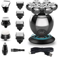 Head Shaver for Men 7-Blade Grooming Kit 5 in 1 Electric Shaver for Men Head Rechargeable Electric Razor Body Beard Hair Trimmer Bald Shaving Machine