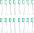 Compatible for Oclean 16PCS Replacement Brush Heads - Sonic X/X Pro/Z1/SE/F1/One/PW01-09/P5(16 White)