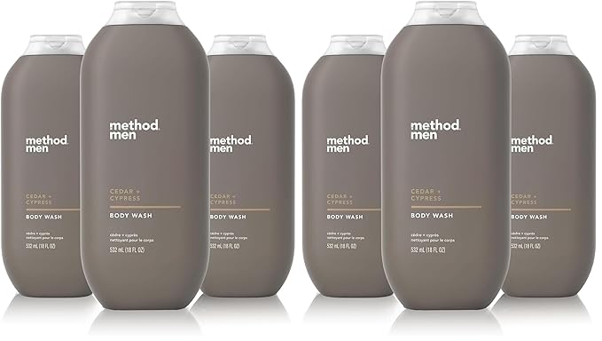 Method Men Body WashCedar + CypressParaben and Phthalate Free18 FL Oz(Pack of 6)