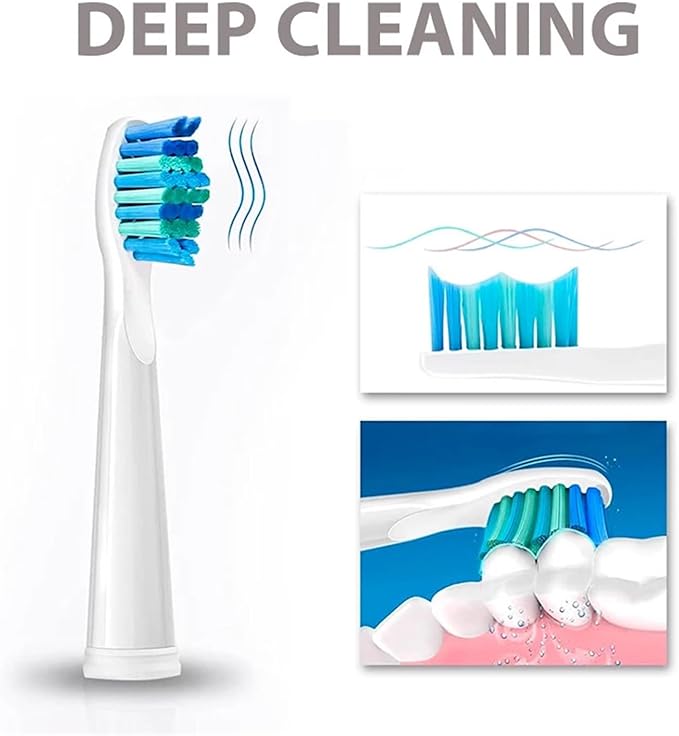 Replacement Toothbrush Head Bristle Brush Refill Compatibility for Refills FW-D1/FW-D3/FW-D7(5 PCS PK)