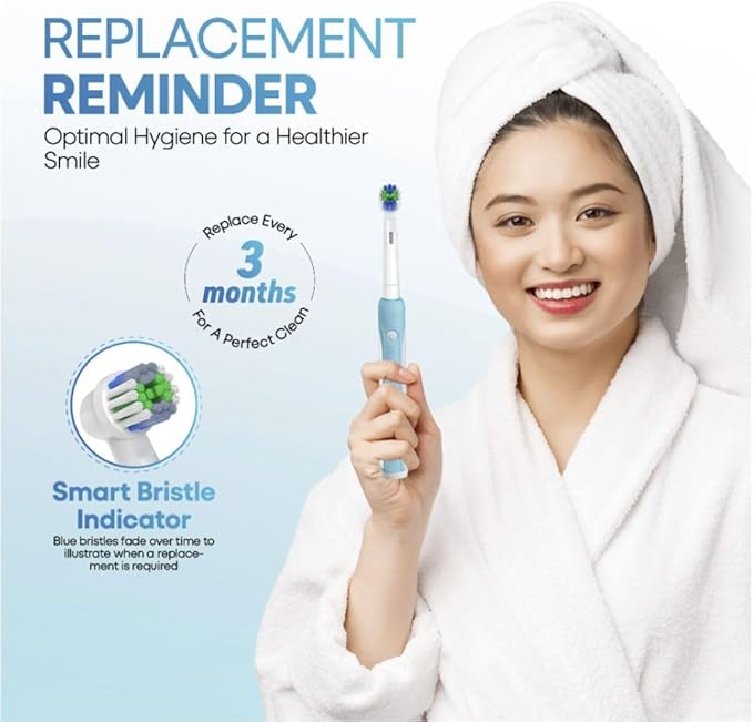 Replacement Toothbrush Heads for Oral-B Braun - 12 Pack Electric Toothbrush Head Refills Compatible with Pro 500/1000/3000/5000/7000 Vitality Triumph