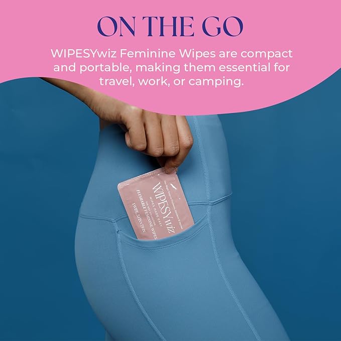 Butt &amp Feminine Wipes Bundle – Flushable PH Balanced Plant-Based Wet Towels for Women &amp Men – 10x8 Butt Wipes + 40 Feminine Wipes – Travel-Friendly Hygiene Essentials
