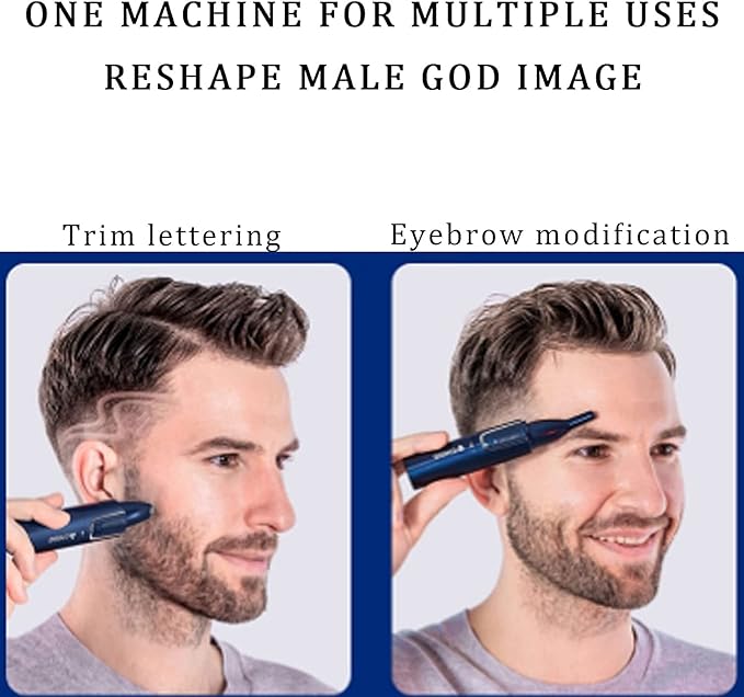 3-in-1 Nose Eyebrow &amp Facial Hair Trimmer Rechargeable