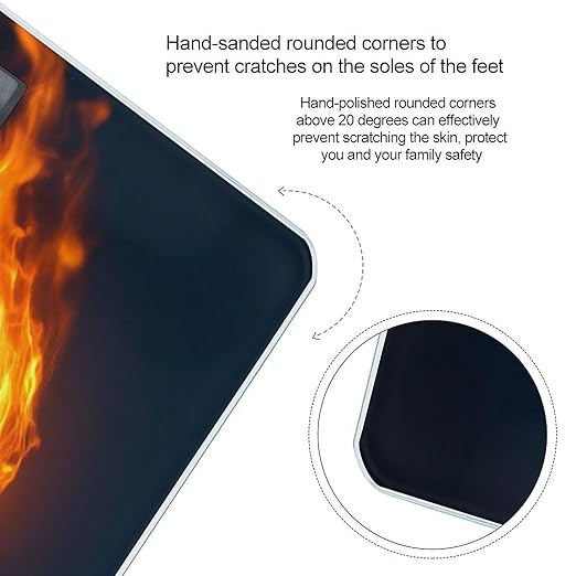 Smart Scale for Body Weight Automatic Switch Digital Bathroom Weighing Scale Ice Water Fire Softball Baseball