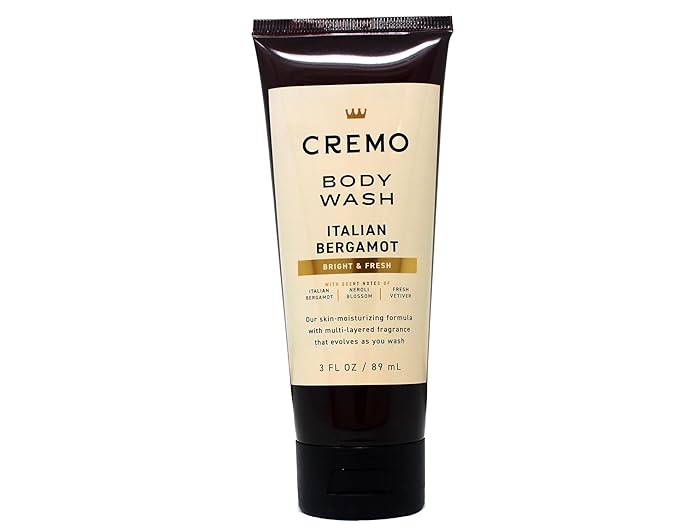 Cremo Moisturizing Body Wash Italian Bergamot Bright &amp Fresh Multi-Layered Fragrance 3 FL OZ (Pack of 4)