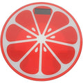Digital Weight Scale for People Portable Mini Round Watermelon Design Tempered Glass Platform Body Weight Scale for Bathroom Use
