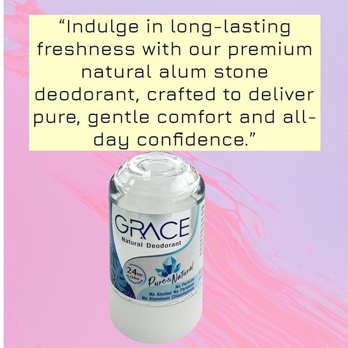 Alum stone deodorant natural 70 g. (1Pack= 6 Pc) By naveenana shop.